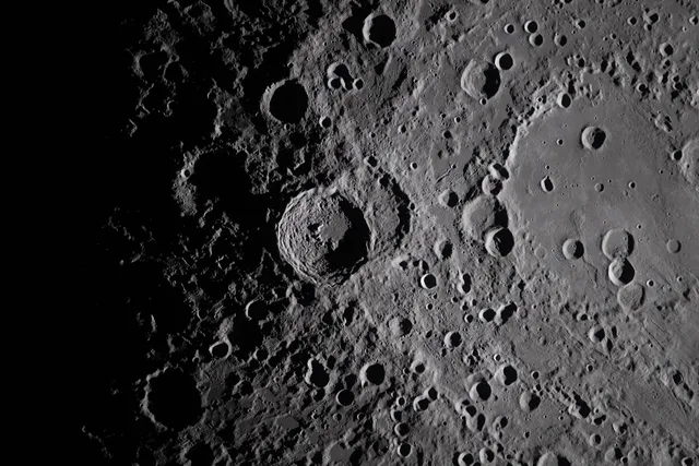 Artemis wallpaper: Shadows Across Vavilov Crater